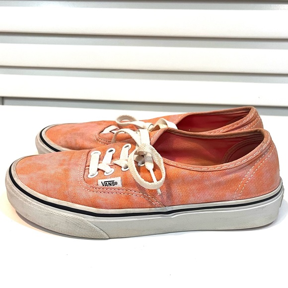 Vans Tie Dye Coral Sneakers Size 7.5 - Picture 1 of 8